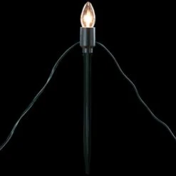 Northlight Mighty Light Clear C9 Christmas Pathway Marker Set, Green Wire -Christmas Designers Store D491617S 13