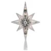 Northlight 10" White Lighted Faceted Star Of Bethlehem Tree Topper -Christmas Designers Store D491636S 1