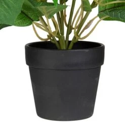 Northlight 14.5" Potted White Artificial Christmas Poinsettia Flower Plant 8 Northlight 14.5" Potted White Artificial Christmas Poinsettia Flower Plant -Christmas Designers Store D491641S 2