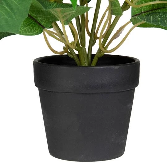 Northlight 14.5" Potted White Artificial Christmas Poinsettia Flower Plant 5 Northlight 14.5" Potted White Artificial Christmas Poinsettia Flower Plant - Image 3