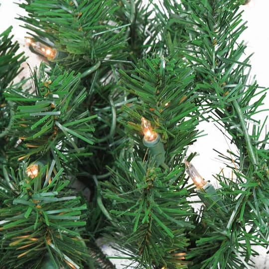 Northlight 28" Pre-Lit Windsor Pine Artificial Christmas Swag 5 Northlight 28" Pre-Lit Windsor Pine Artificial Christmas Swag - Image 3