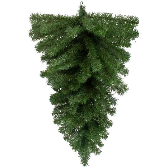 Northlight 32" Canadian Pine Artificial Christmas Teardrop Swag - Unlit 4 Northlight 32" Canadian Pine Artificial Christmas Teardrop Swag - Unlit - Image 2