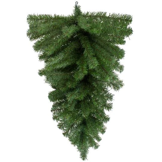 Northlight 32" Canadian Pine Artificial Christmas Teardrop Swag - Unlit 6 Northlight 32" Canadian Pine Artificial Christmas Teardrop Swag - Unlit - Image 4