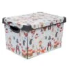 Simplify Woodland Winter Storage Tote Bin 2 Simplify Woodland Winter Storage Tote Bin -Christmas Designers Store D492889S 11