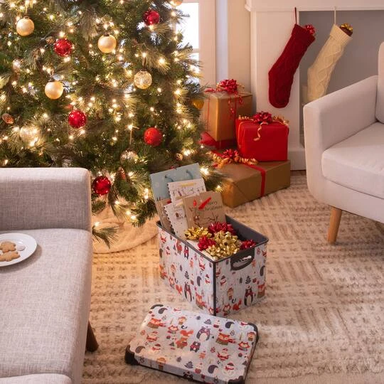 Simplify Woodland Winter Storage Tote Bin 8 Simplify Woodland Winter Storage Tote Bin - Image 6