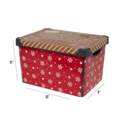 Simplify Santa's Elves Storage Tote Bin 14 Simplify Santa's Elves Storage Tote Bin -Christmas Designers Store D492890S 13