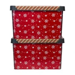 Simplify Santa's Elves Storage Tote Bin 17 Simplify Santa's Elves Storage Tote Bin -Christmas Designers Store D492890S 16