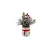 Christmas Mix In 8" Snowman Ceramic Pot -Christmas Designers Store D511168S 1