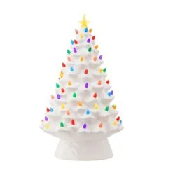18" LED Nostalgic White Christmas Tree