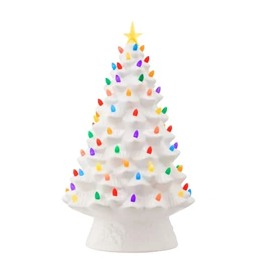 18" LED Nostalgic White Christmas Tree 3 18" LED Nostalgic White Christmas Tree