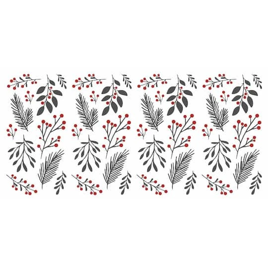 Roommates Holly Berries & Twigs Peel And Stick Wall Decals 3 Roommates Holly Berries & Twigs Peel And Stick Wall Decals