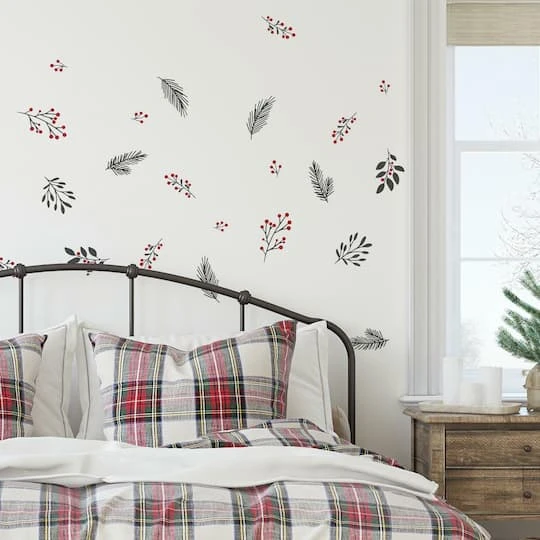 Roommates Holly Berries & Twigs Peel And Stick Wall Decals 6 Roommates Holly Berries & Twigs Peel And Stick Wall Decals - Image 4