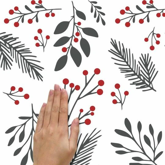 Roommates Holly Berries & Twigs Peel And Stick Wall Decals 9 Roommates Holly Berries & Twigs Peel And Stick Wall Decals - Image 7