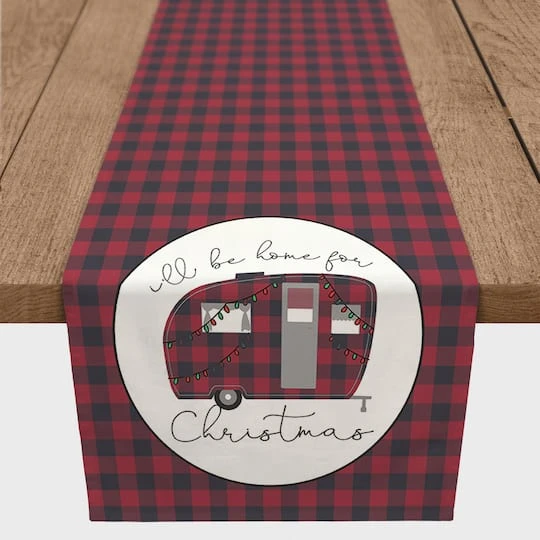 72" Christmas Camper Table Runner 4 72" Christmas Camper Table Runner - Image 2