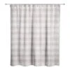 Holiday Gray Plaid Shower Curtain -Christmas Designers Store D517985S 1
