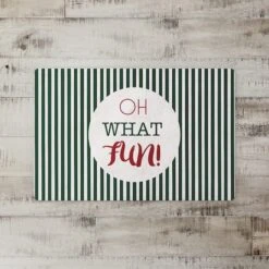 Oh What Fun 27x18 Floor Mat -Christmas Designers Store D517992S 2