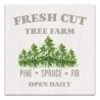 Fresh Cut Tree Farm 16x16 Canvas Wall Art -Christmas Designers Store D517997S 1