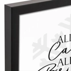 All Is Calm All Is Bright 12x12 Black Framed Canvas 10 All Is Calm All Is Bright 12x12 Black Framed Canvas -Christmas Designers Store D517999S 3