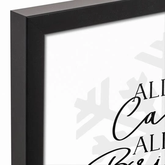 All Is Calm All Is Bright 12x12 Black Framed Canvas 6 All Is Calm All Is Bright 12x12 Black Framed Canvas - Image 4