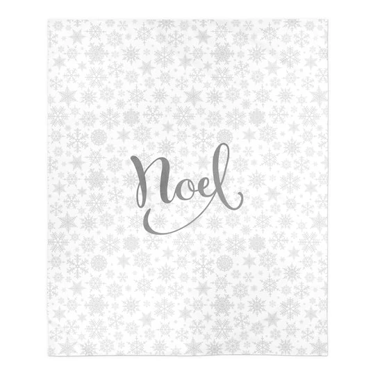 Noel Snowflake Pattern 50x60 Sherpa Fleece Blanket 3 Noel Snowflake Pattern 50x60 Sherpa Fleece Blanket