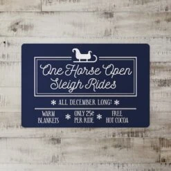Sleigh Rides 27x18 Floor Mat -Christmas Designers Store D518022S 2