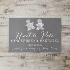 North Pole Gingerbread Co. 27x18 Floor Mat -Christmas Designers Store D518023S 2
