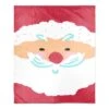 Santa Face 50x60 Sherpa Fleece Blanket -Christmas Designers Store D518075S 1