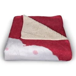 Santa Face 50x60 Sherpa Fleece Blanket -Christmas Designers Store D518075S 3