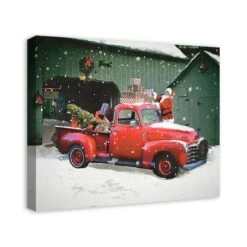 Santa Packing The Truck 24x20 Canvas Wall Art 10 Santa Packing The Truck 24x20 Canvas Wall Art -Christmas Designers Store D518094S 2
