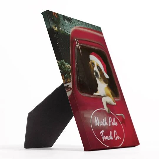 Christmas Beagle Tabletop Canvas 5 Christmas Beagle Tabletop Canvas - Image 3