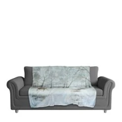 Doe Walking In The Snow 50x60 Coral Fleece Blanket -Christmas Designers Store D518120S 3