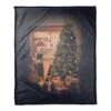 Santas List 50x60 Coral Fleece Blanket 1 Santas List 50x60 Coral Fleece Blanket -Christmas Designers Store D518122S 1