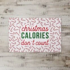 Christmas Calories Don't Count Floor Mat 7 Christmas Calories Don't Count Floor Mat -Christmas Designers Store D518143S 2
