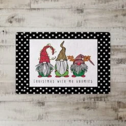 Christmas Is Coming Gnomes Floor Mat -Christmas Designers Store D518144S 2