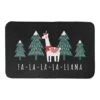 Designs Direct Holiday Caroling Llama Bath Mat, 34" X 21" -Christmas Designers Store D518157S 1