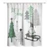 Let It Snow Tree Gnome Shower Curtain -Christmas Designers Store D518165S 1
