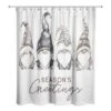 Seasons Greetings Gnomes Shower Curtain -Christmas Designers Store D518169S 1