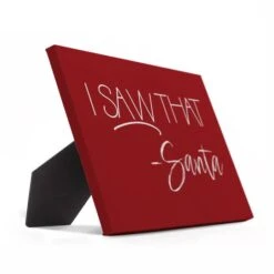Santa Saw That 10x8 Tabletop Canvas -Christmas Designers Store D518185S 2