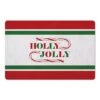 Holly Jolly Candycane Green Red 27x18 Floor Mat -Christmas Designers Store D518196S 1