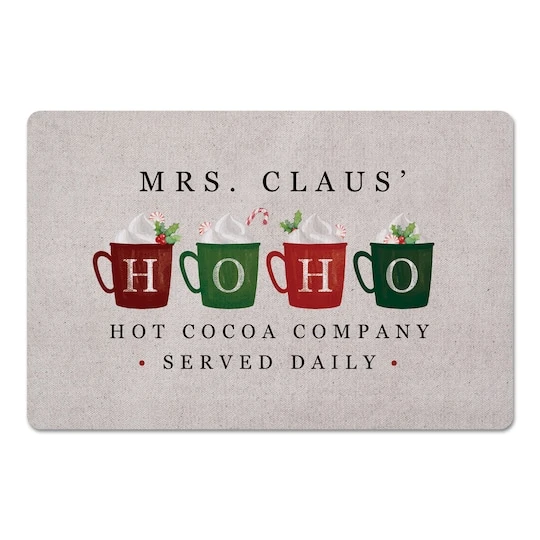Mrs Claus Hoho Cocoa 27x18 Floor Mat 4 Mrs Claus Hoho Cocoa 27x18 Floor Mat - Image 2
