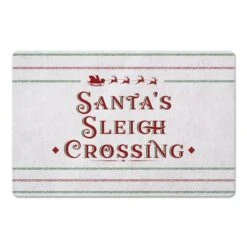 Santas Sleigh Crossing 27x18 Floor Mat -Christmas Designers Store D518207S 1 1