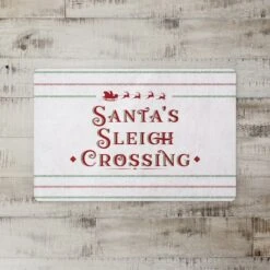 Santas Sleigh Crossing 27x18 Floor Mat -Christmas Designers Store D518207S 2