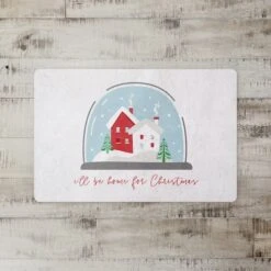 Home Christmas Snowglobe Floor Mat -Christmas Designers Store D518208S 2