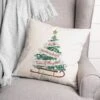 Most Wonderful Tree 18x18 Throw Pillow 1 Most Wonderful Tree 18x18 Throw Pillow -Christmas Designers Store D518230S 1
