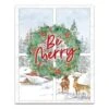 Be Merry Winter Window 16x20 Canvas Wall Art 2 Be Merry Winter Window 16x20 Canvas Wall Art -Christmas Designers Store D518309S 1