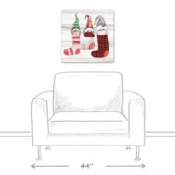Gnome Stockings 20x20 Canvas Wall Art -Christmas Designers Store D518313S 4