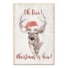 Oh Deer Christmas Here Canvas Wall Art 1 Oh Deer Christmas Here Canvas Wall Art -Christmas Designers Store D518314S 1