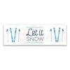 Let It Snow Skis 36x12 Canvas Wall Art -Christmas Designers Store D518335S 1