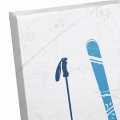 Let It Snow Skis 36x12 Canvas Wall Art -Christmas Designers Store D518335S 3