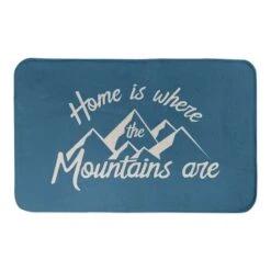 Designs Direct Home Mountains Are Blue Bath Mat, 34" X 21" -Christmas Designers Store D518369S 1 1